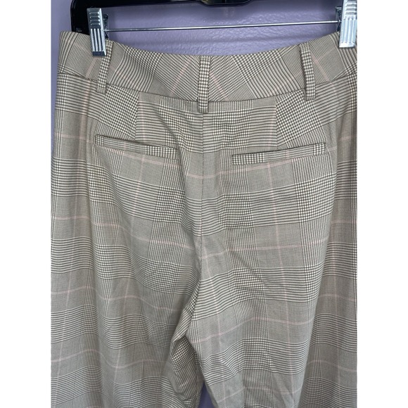Banana Republic Women's 4 Brown Houndstooth Cropped Dress Pants Trousers - Picture 4 of 10